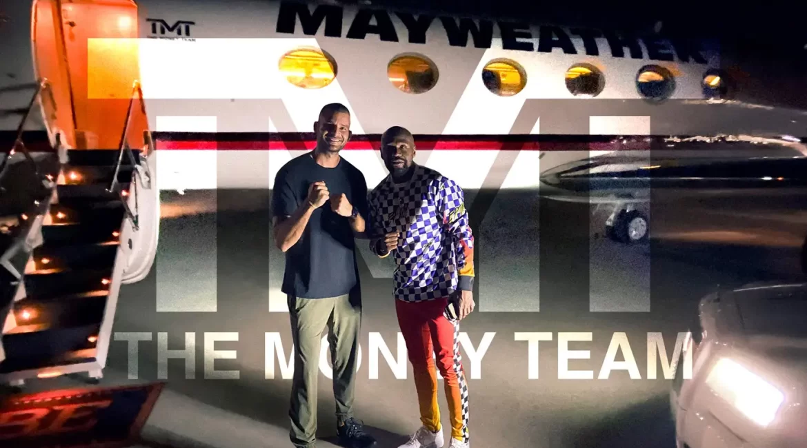 Liram Sustiel and Floyd Mayweather Fontainebleau aviation executive airport thumbnail mph club