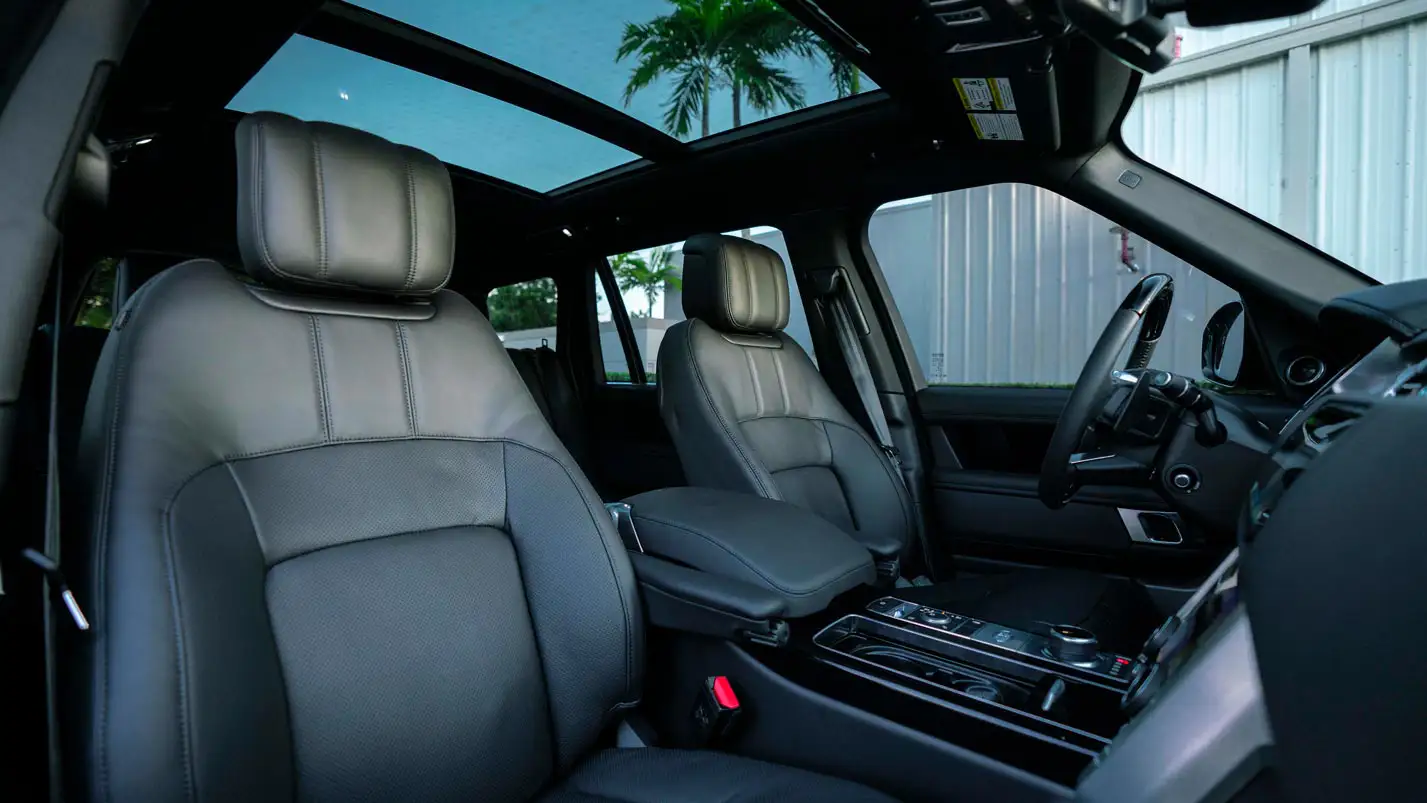 range rover hse lwb rental interior luxury car mph club
