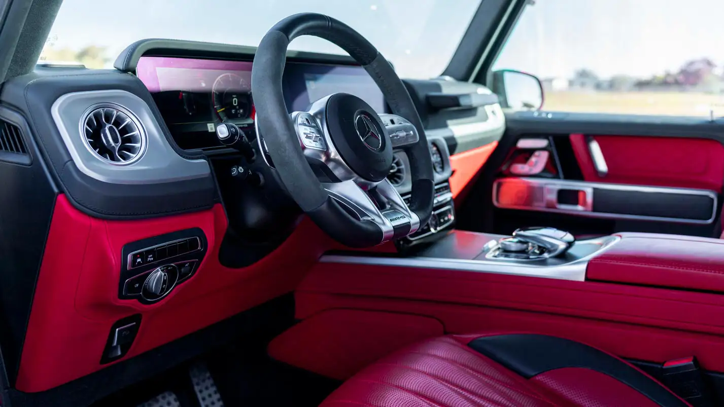 luxury suv rental mercedes gwagon interior mph club