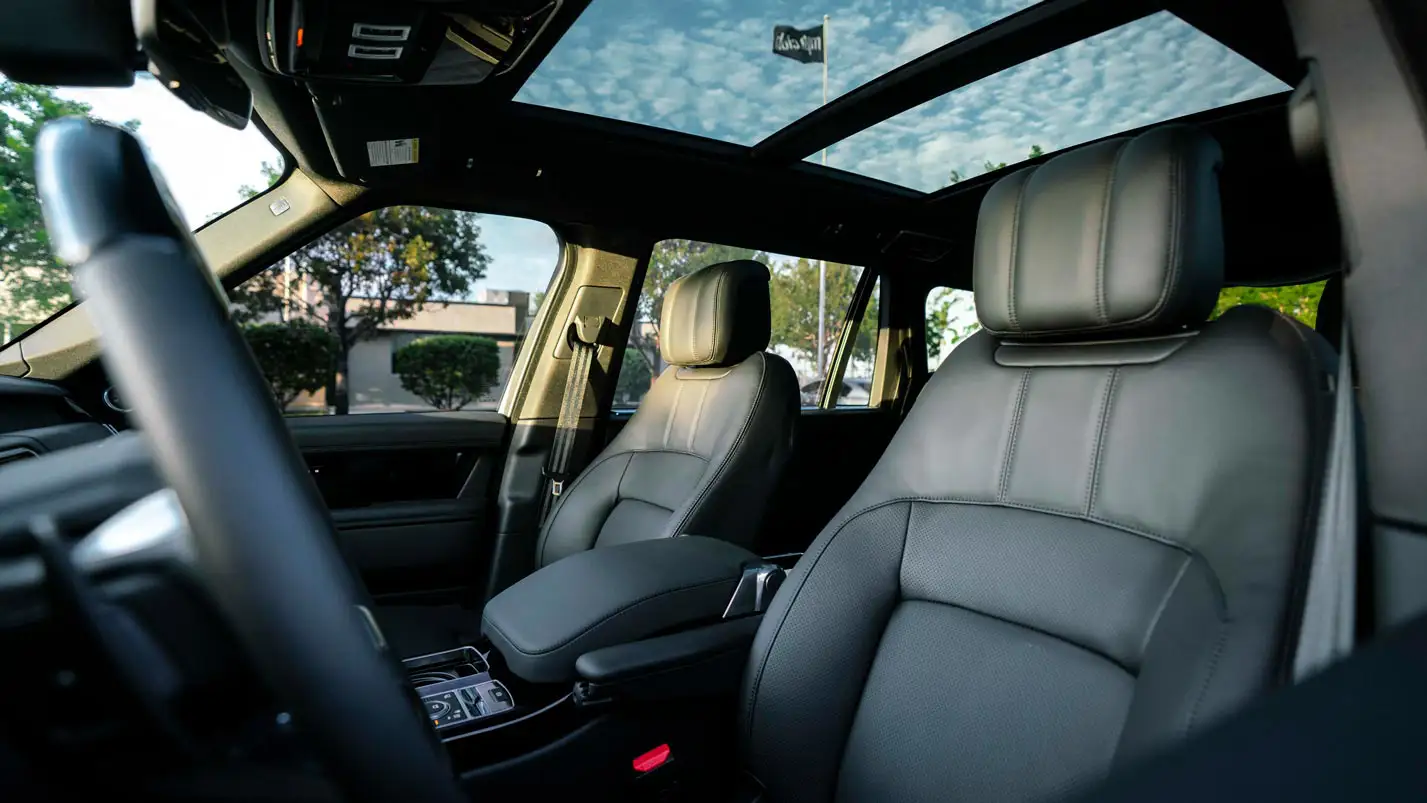 luxury suv rental range rover interior mph club