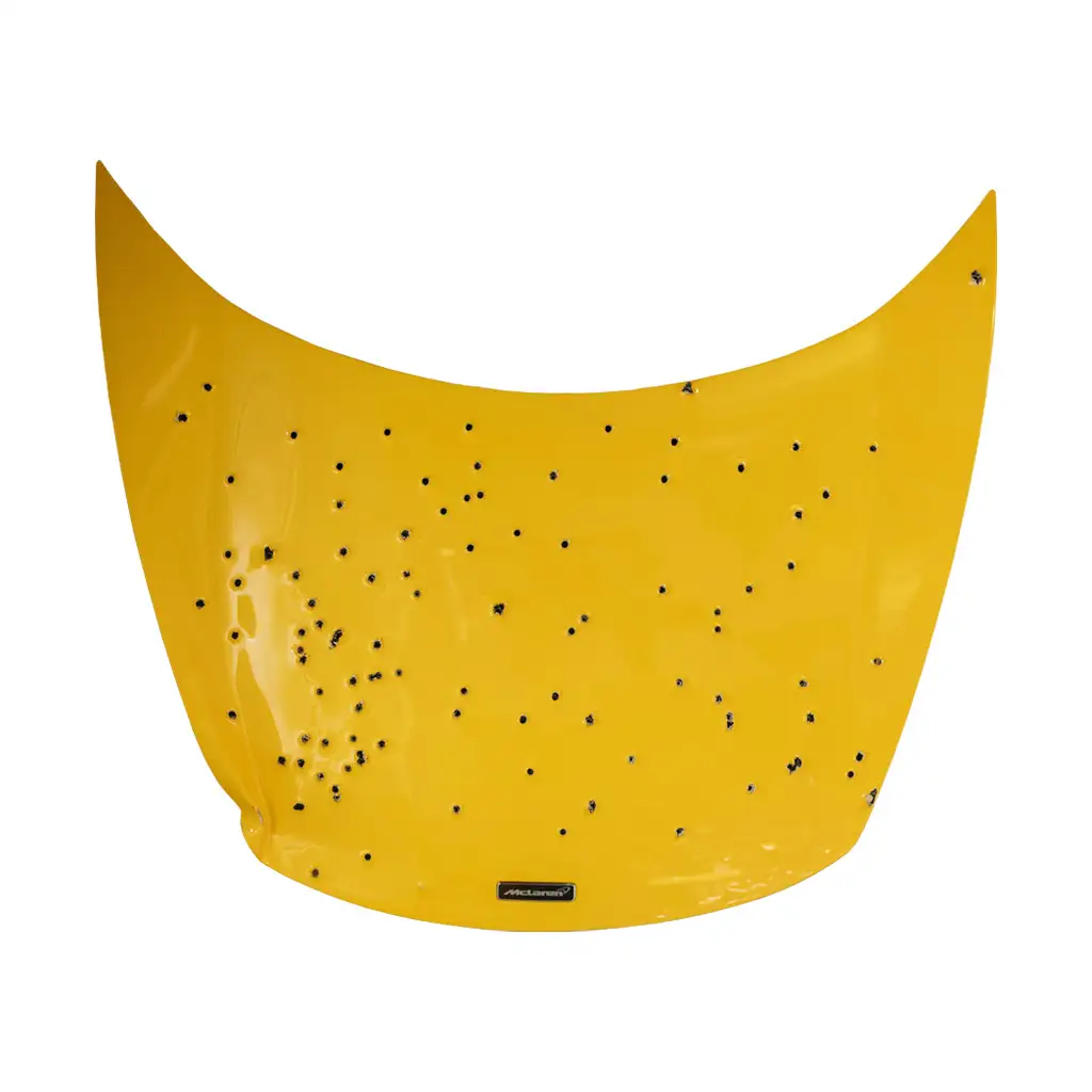 mph club art yellow McLaren hood
