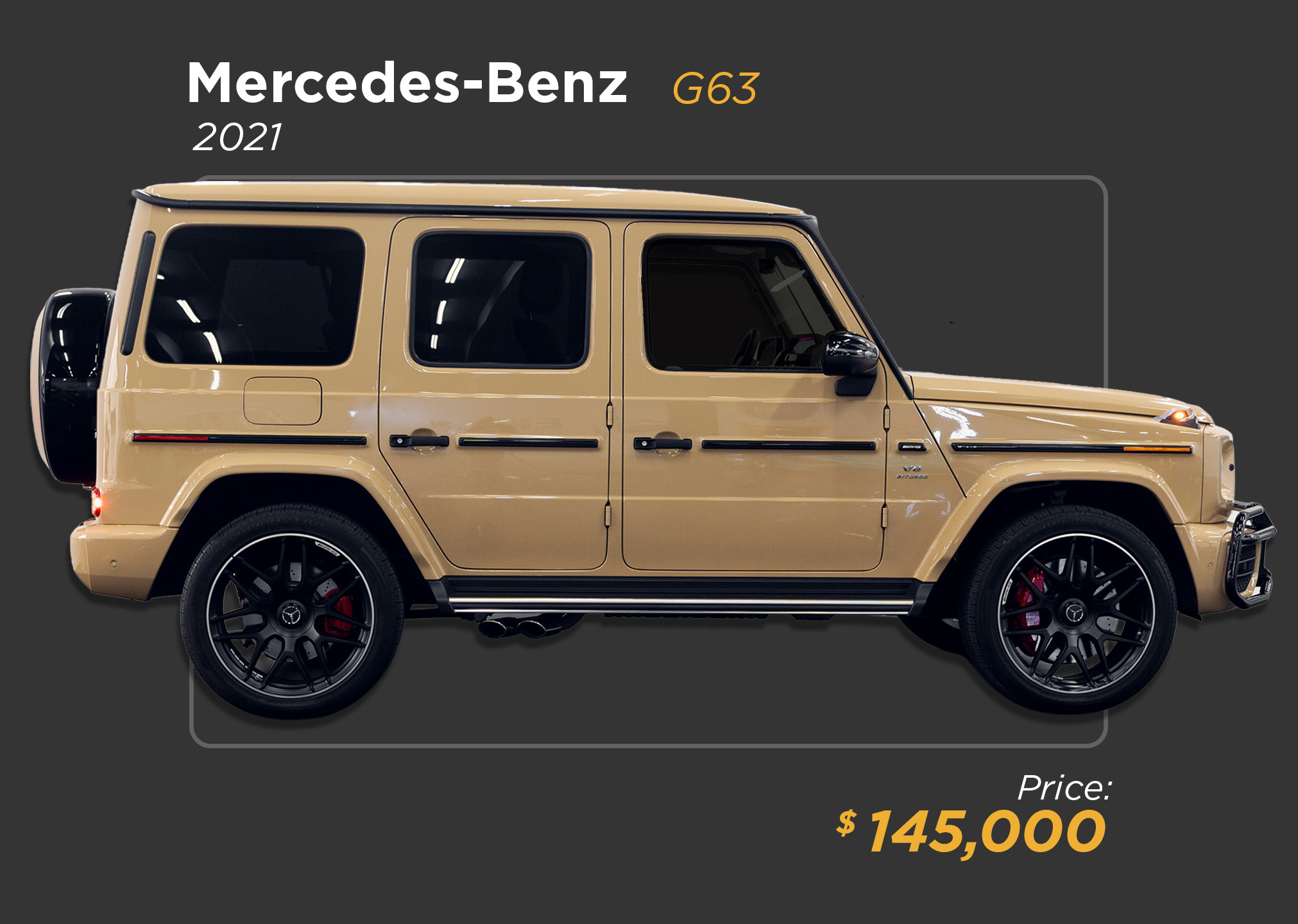 2021 sand Mercedes Benz AMG G63 for sale - mph club 145k