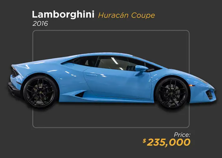 2016 Blue Lamborghini Huracan Coupe for sale - mph club 235k