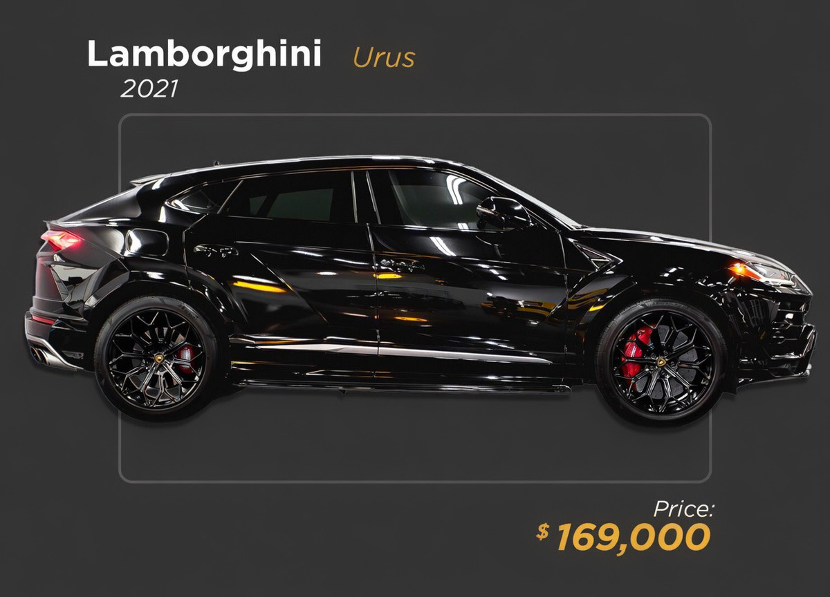 2021 black Lamborghini Urus for sale - mph club 169k
