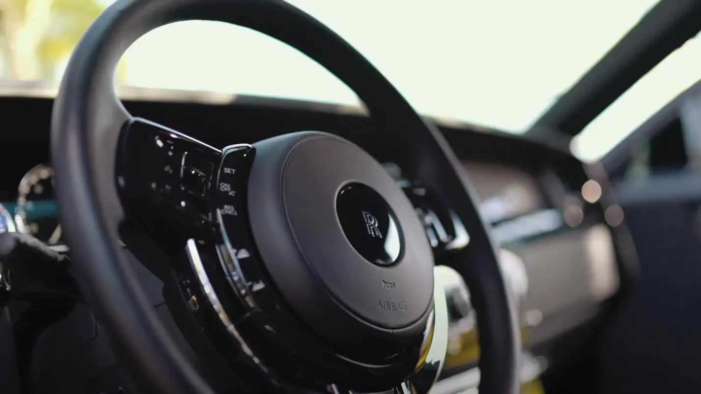 This Rolls-Royce Phantom's interior features one million stitches