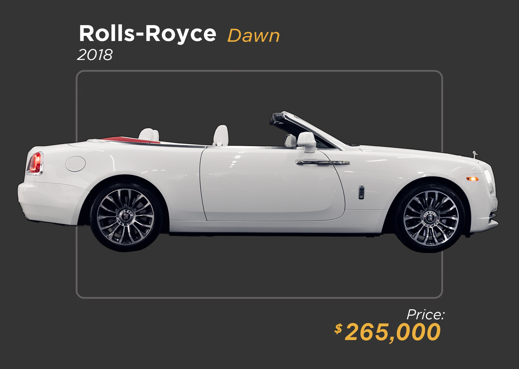2018 white Royce Dawn for sale - mph club 215k