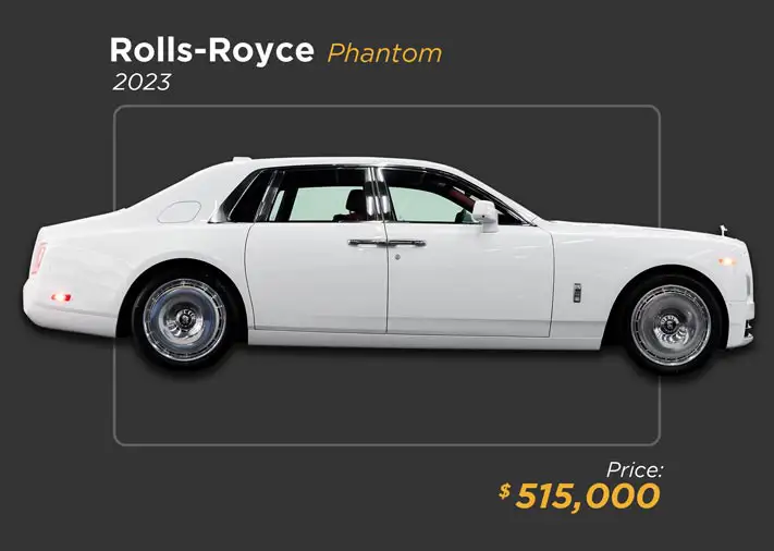 2023 white exterior red interior Rolls Royce Phantom for sale - mph club 515k