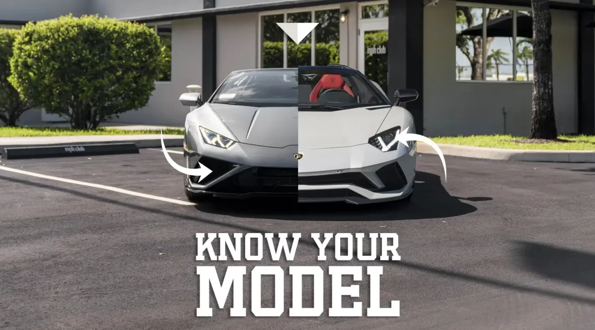 How to differentiate between Lamborghini models