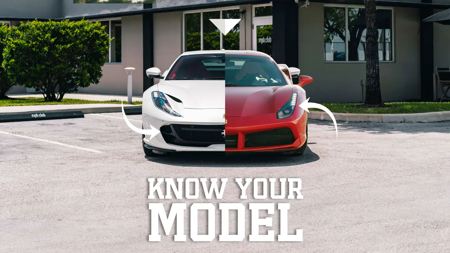 difference between Ferrari Models