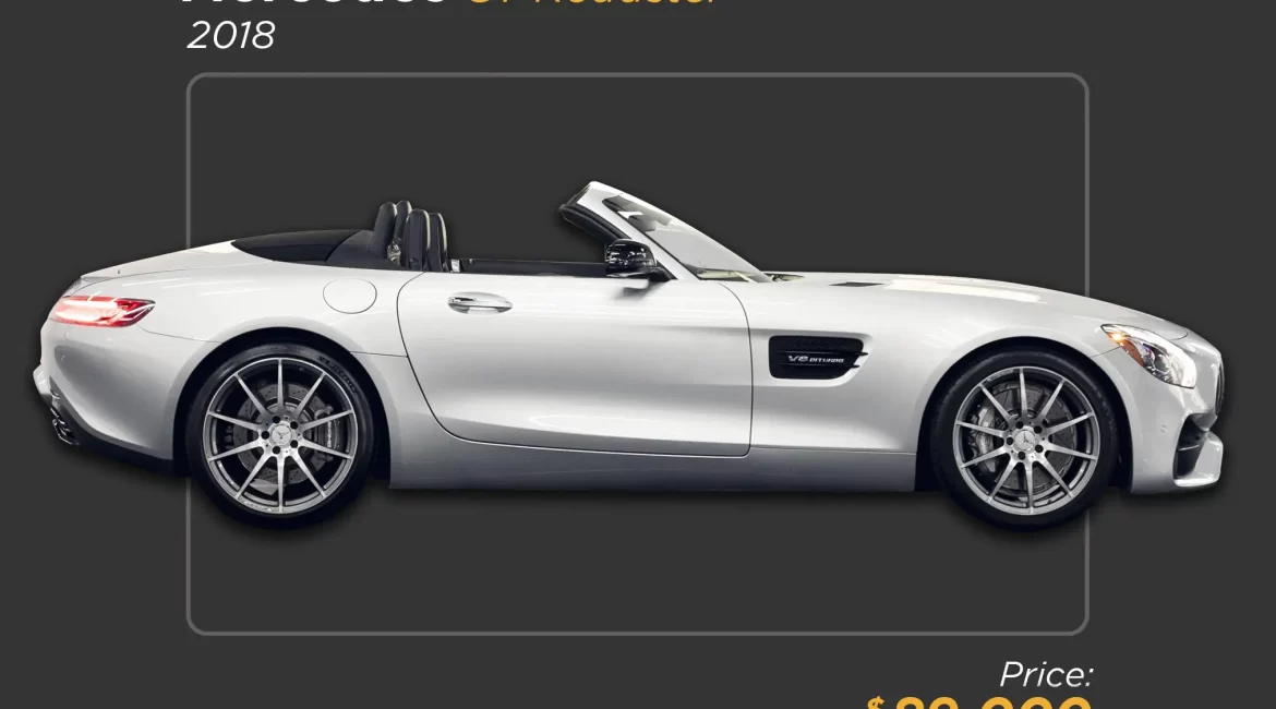 2018 silver Mercedes Benz GT Roadster for sale mph club 89k