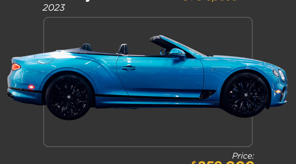 2023 blue Bentley Continental GTC Speed for sale - mph club 259k