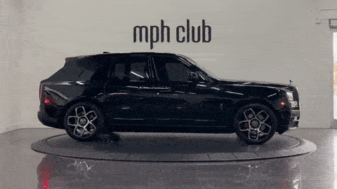 Black on black Rolls Royce Cullinan Black Badge rental mph club