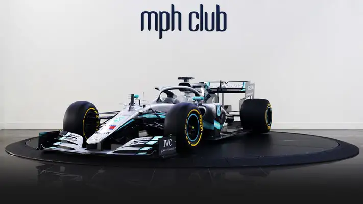 F1 W10 Mercedes AMG Petronas profile view rszd mph club