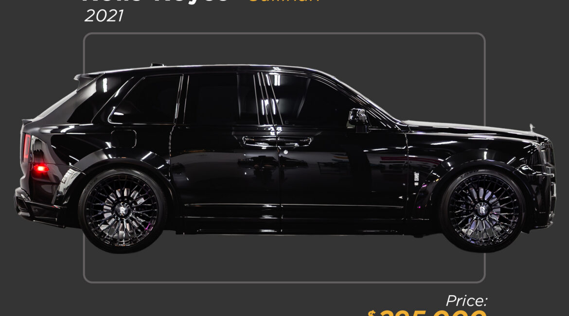 2021 black Rolls Royce Cullinan for sale - mph club 295k