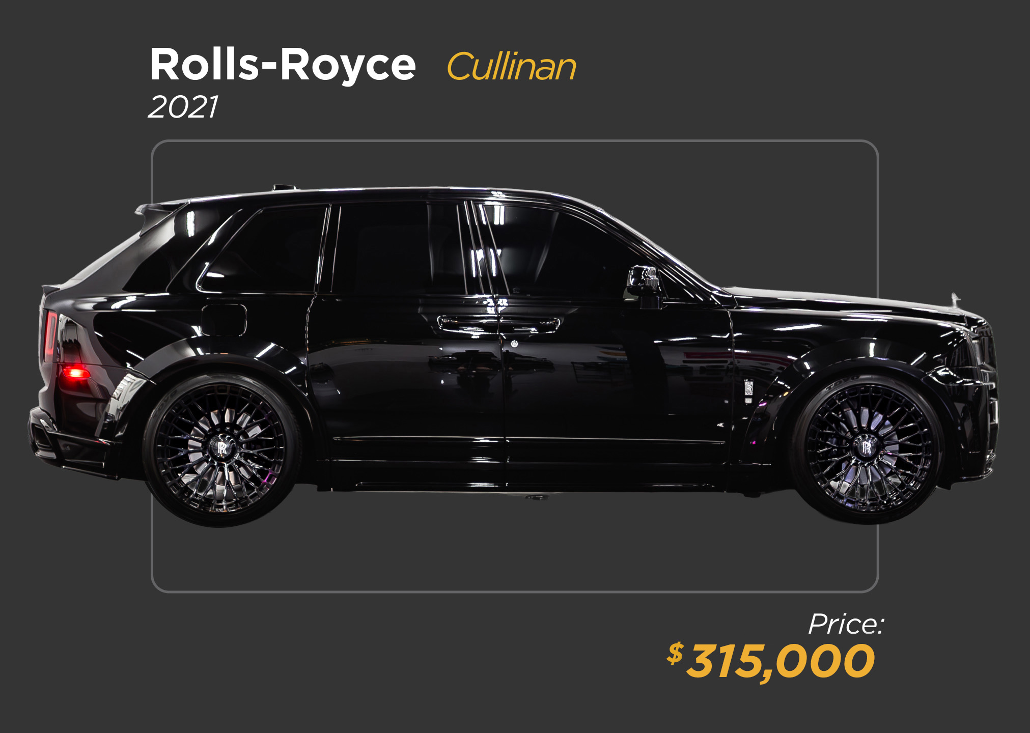 2021 black Rolls Royce Cullinan for sale - mph club 315k