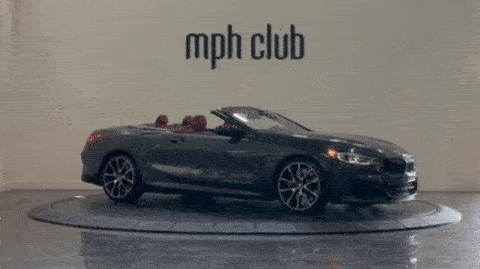 Grey BMW 850I rental mph club