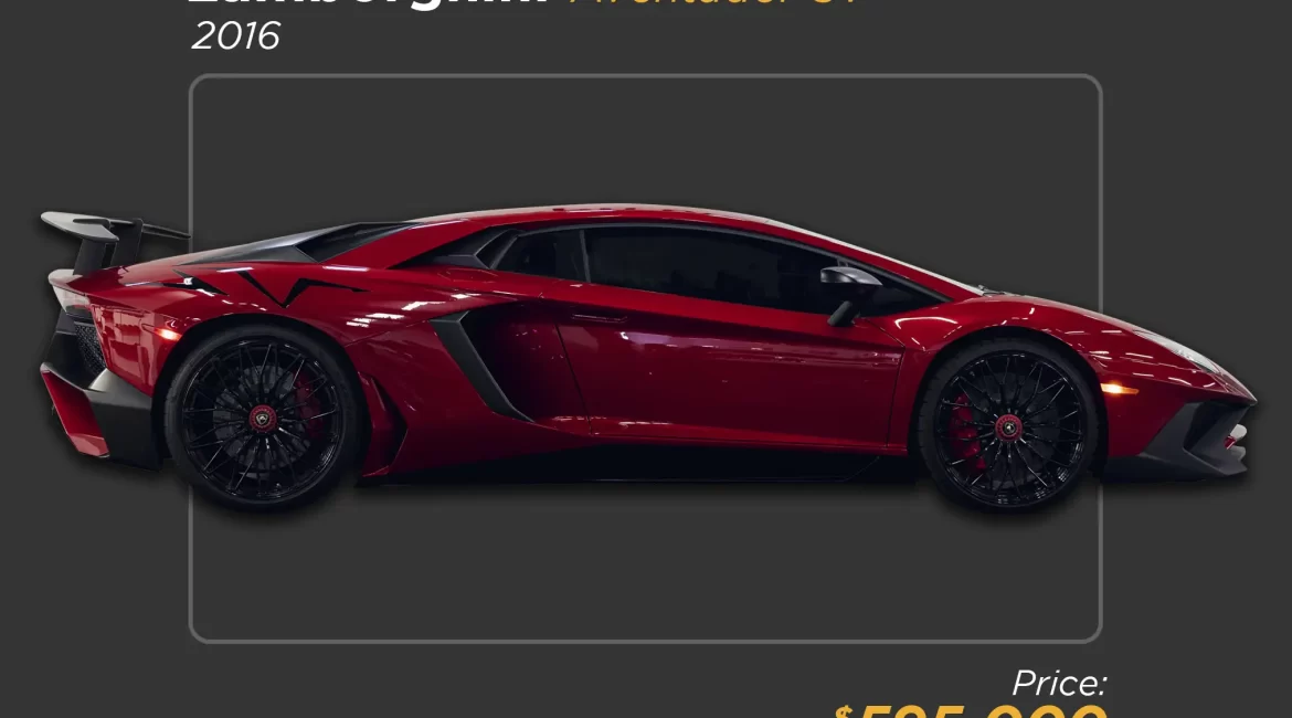 2016 red Lamborghini Aventador SV for sale mph club