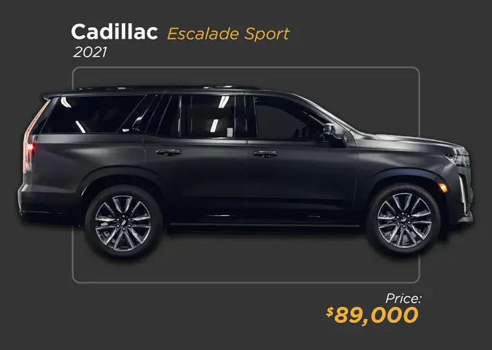 2021 matte-black Cadillac Escalade Sport for sale mph club