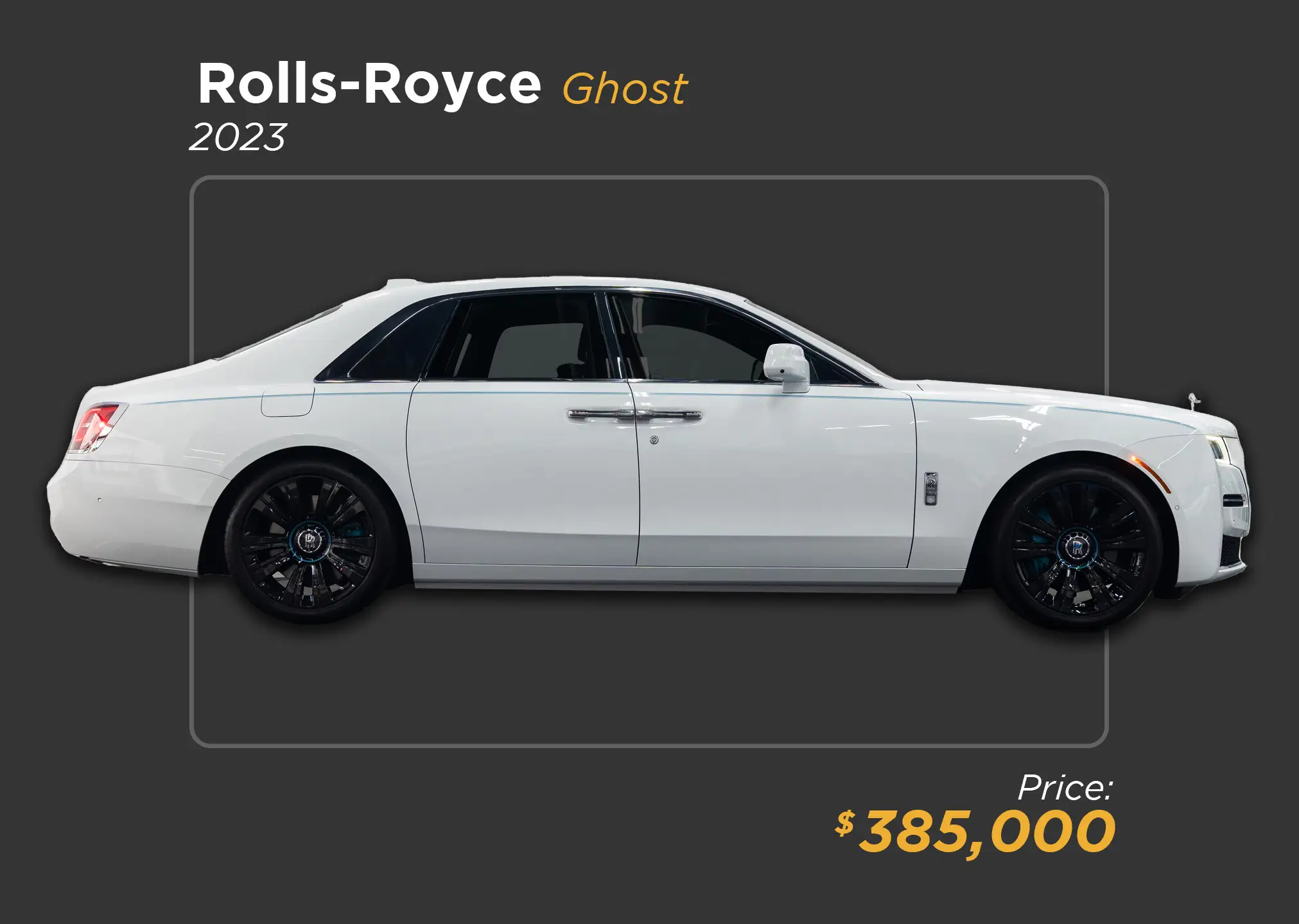 2023 white Rolls Royce Ghost for sale mph club