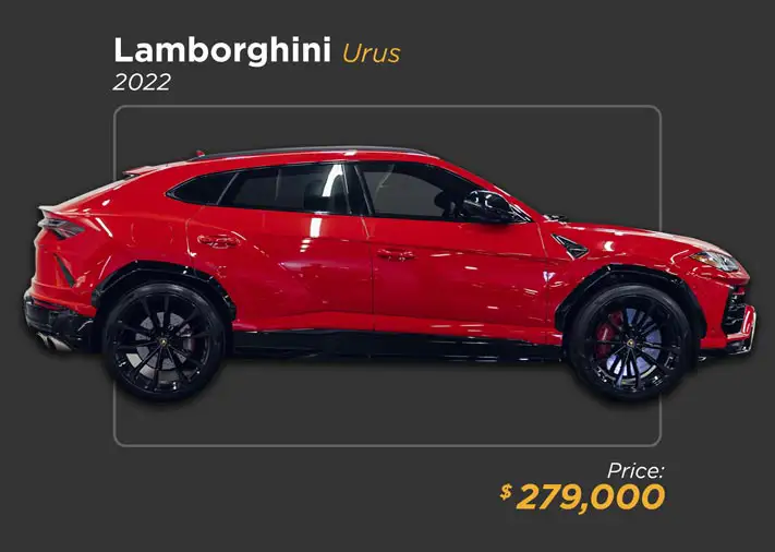2022 red Lamborghini Urus for sale - mph club 279k