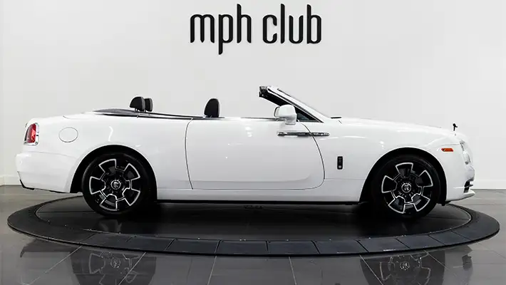 Rolls Royce Dawn Black Badge rental side view mph club