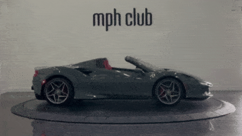 Grey Ferrari F8 Spider rental - mph club