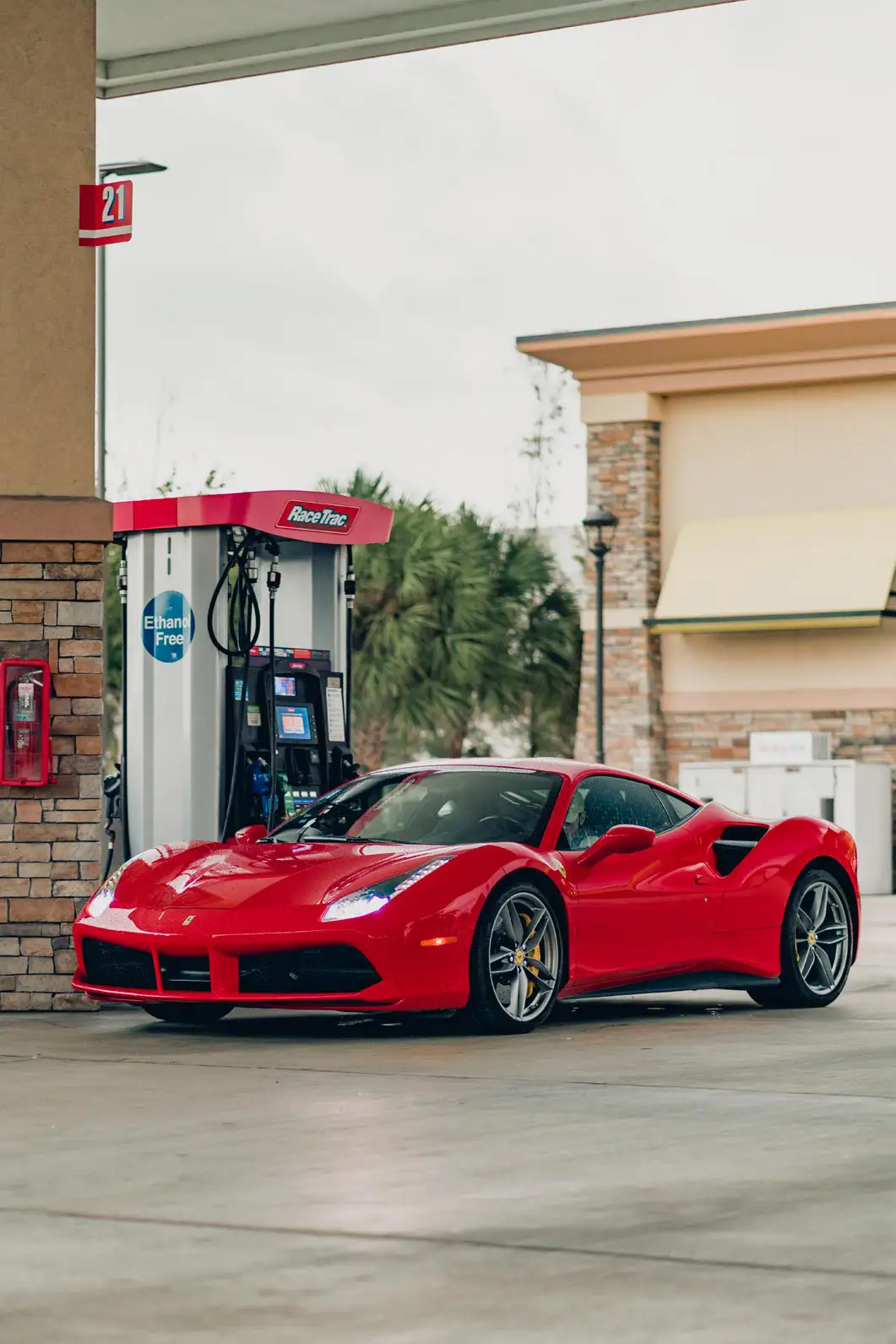 How filling up this car will look on your reservation: a sight that catches anyone's eye.