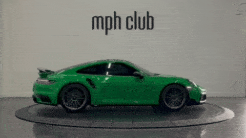Green Porsche 911 Turbo S rental - mph club