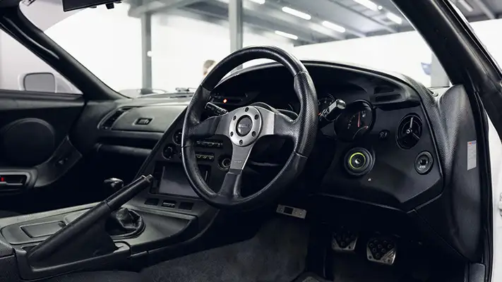 Toyota Supra rental dashboard view - mph club