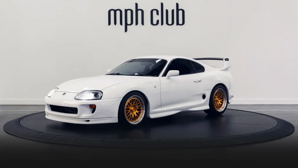 Toyota Supra rental profile view - mph club