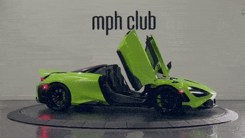 Green McLaren 765LT Spider rental - mph club