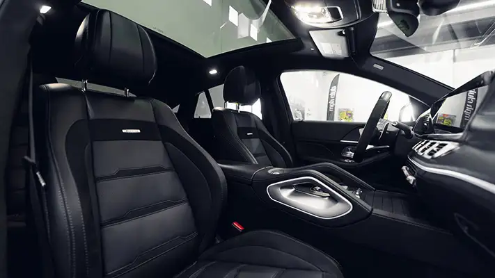 Mercedes Benz GLE 53 AMG rental interior view - mph club