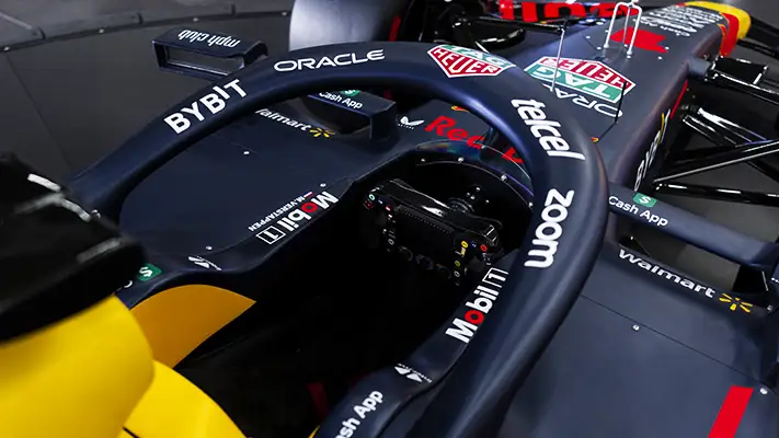 Red Bull F1 RB19 rental interior view - mph club