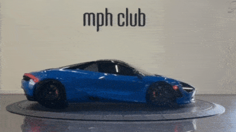 Blue McLaren 720S Spider rental - mph club