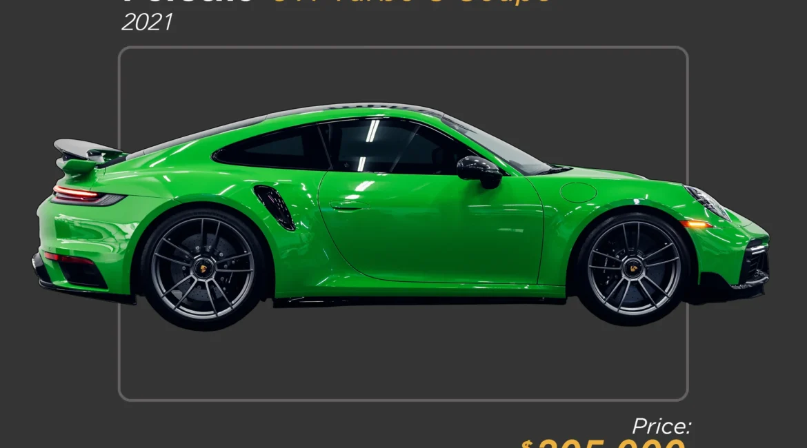 2021 Green Porsche 911 Turbo S for sale - mph club 205K