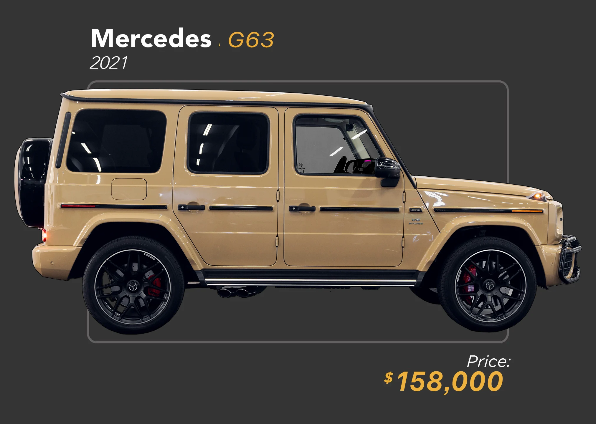 2021 Sand Mercedes Benz AMG G63 for sale - mph club 158K