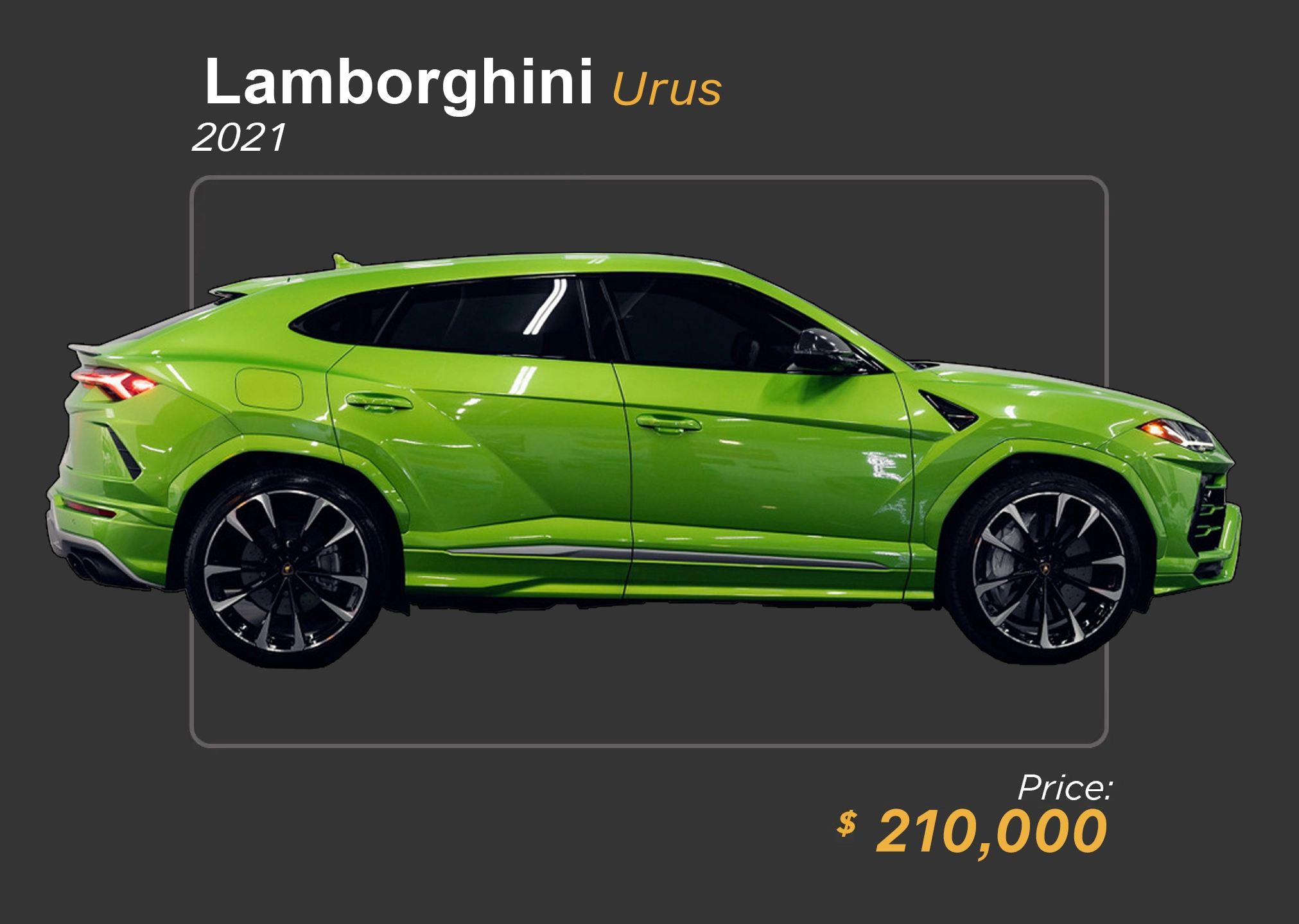 Green Lamborghini Urus for sale 210k - mph club