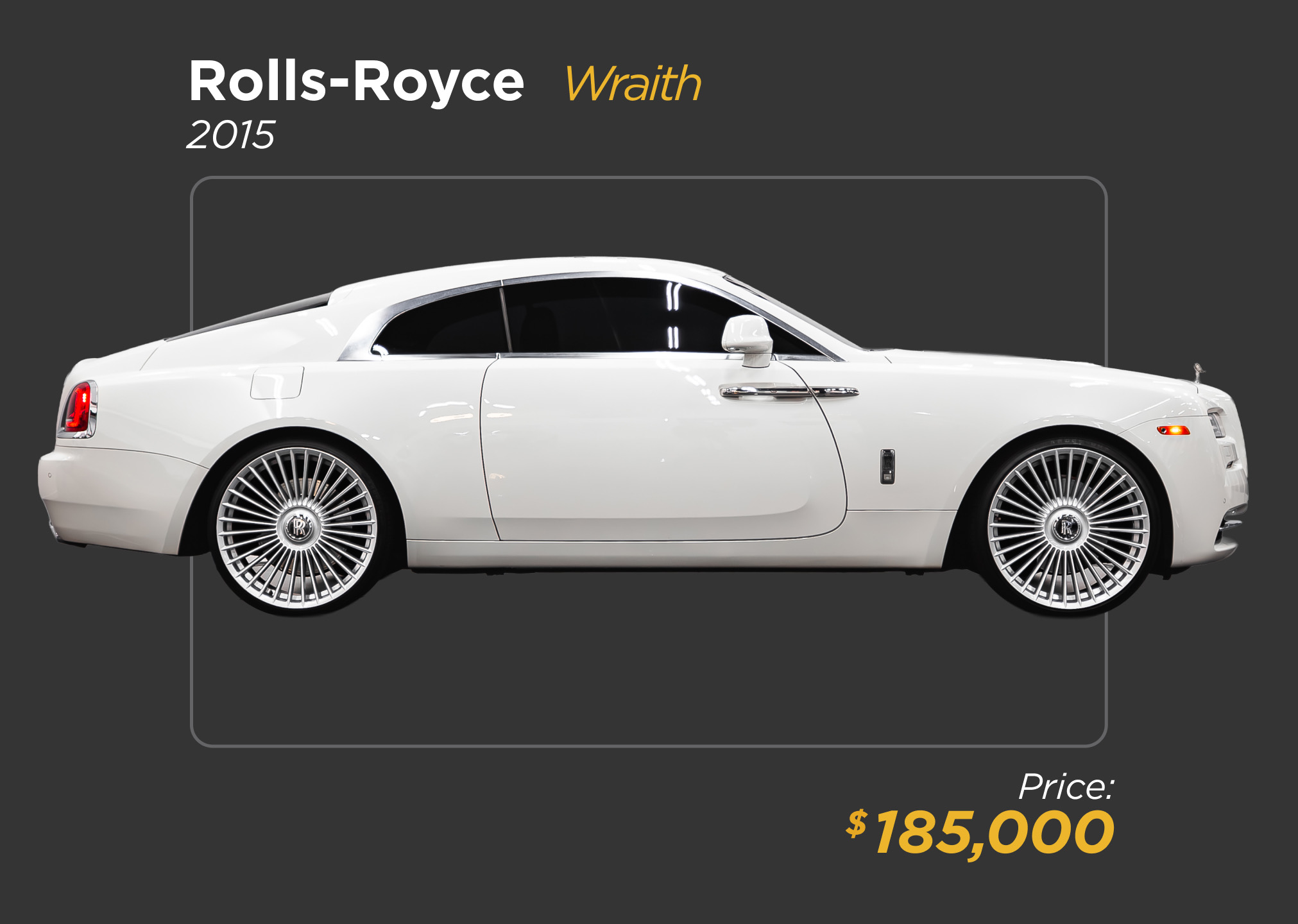 2015 white Rolls Royce Wraith for sale - mph club 185k