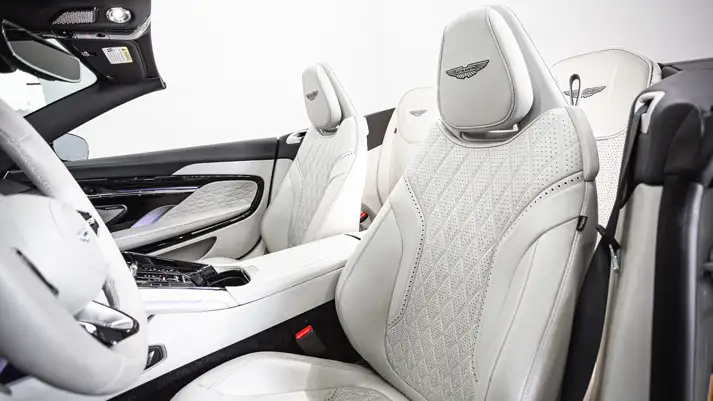 Aston Martin DB12 rental interior view - mph club