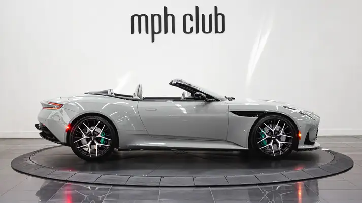 Aston Martin DB12 rental side view - mph club