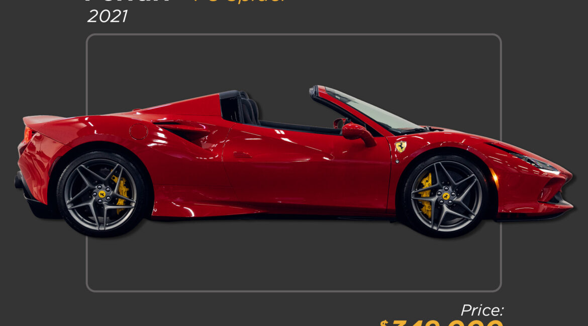 2021 red Ferrari F8 Spider for sale 349k