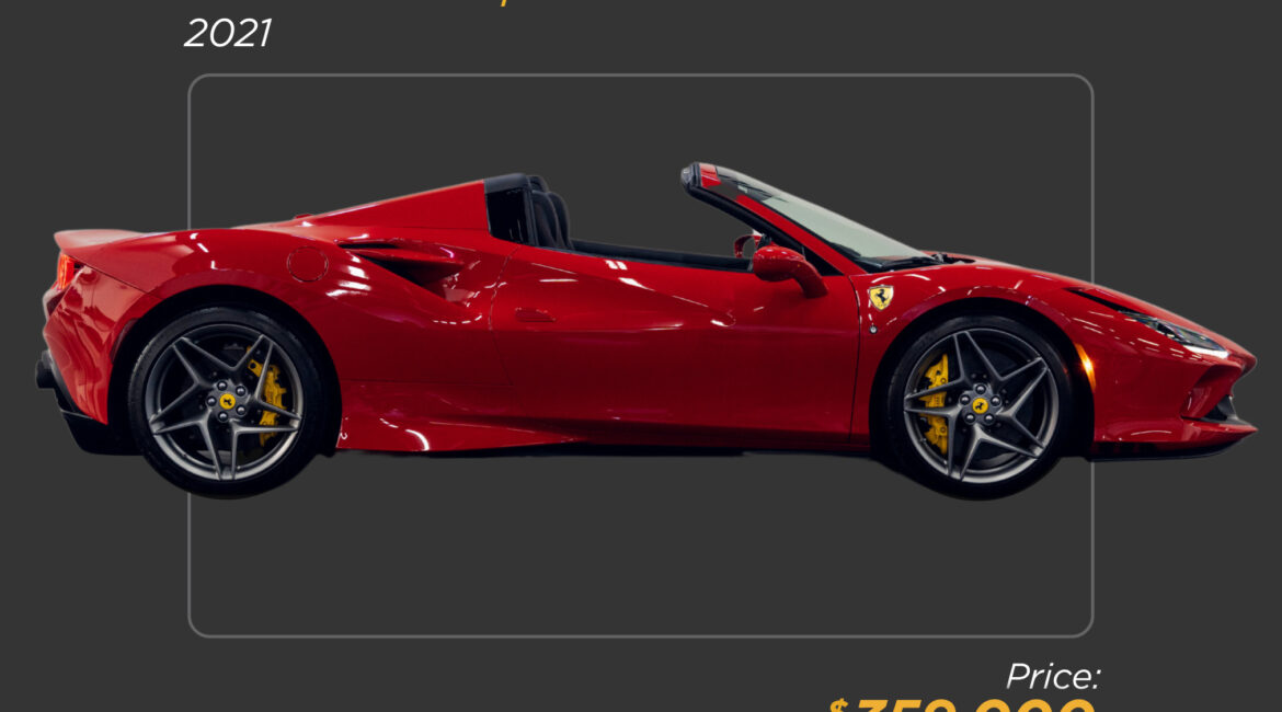 2021 red Ferrari F8 Spider for sale - mph club 359K