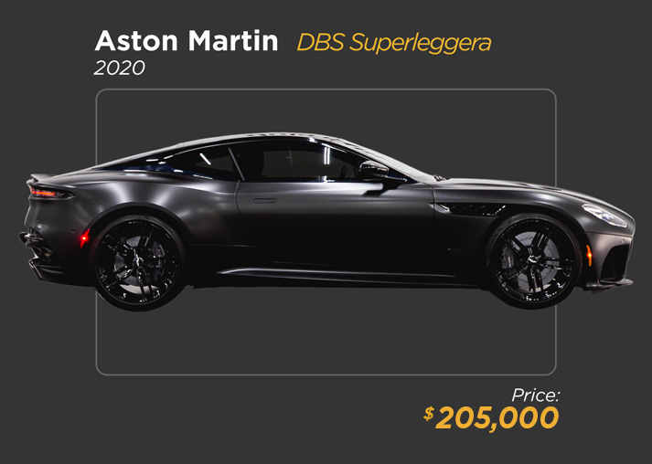 2020 matte black Aston Martin DBS Superleggera for sale - mph club 205k