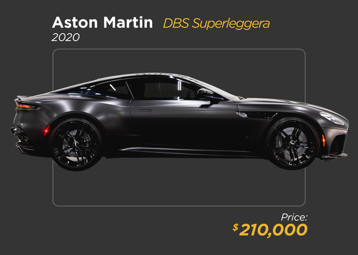 2020 matte black Aston Martin DBS Superleggera for sale - mph club 210k