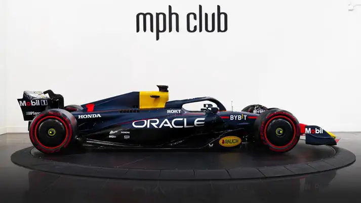 Formula one car rental production side view - mph club