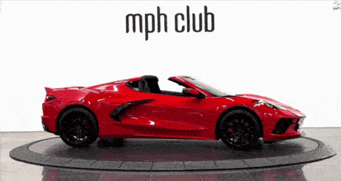 Red on black Chevrolet Corvette C8 rental - mph club