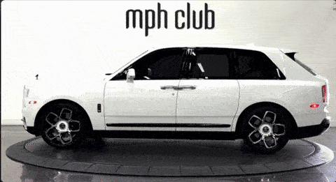 White on blue Rolls Royce Cullinan Black Badge rental - mph club
