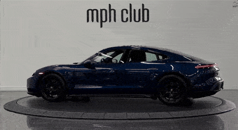 Blue Porsche Taycan rental - mph club