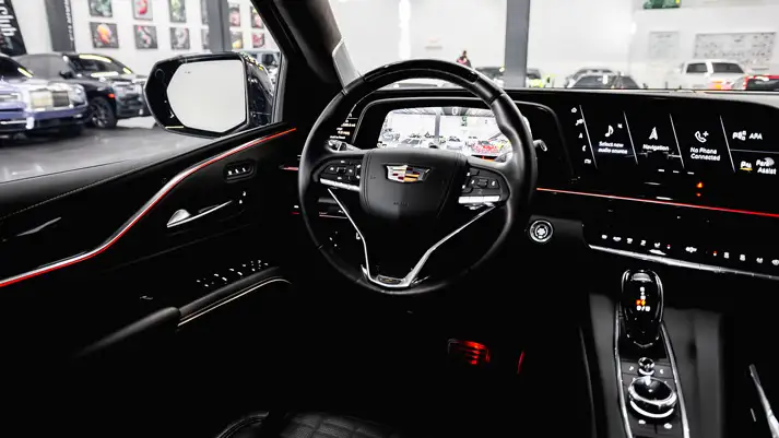 Cadillac Escalade V rental dashboard view - mph club