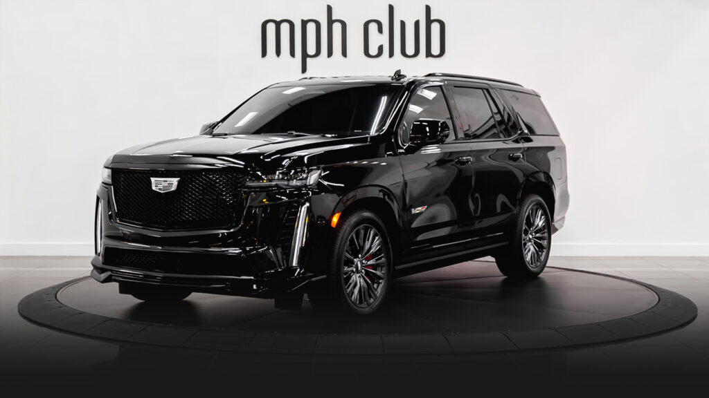 Cadillac Escalade V rental profile view - mph club